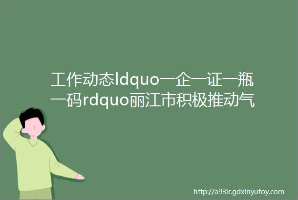 工作动态ldquo一企一证一瓶一码rdquo丽江市积极推动气瓶质量安全追溯体系建设